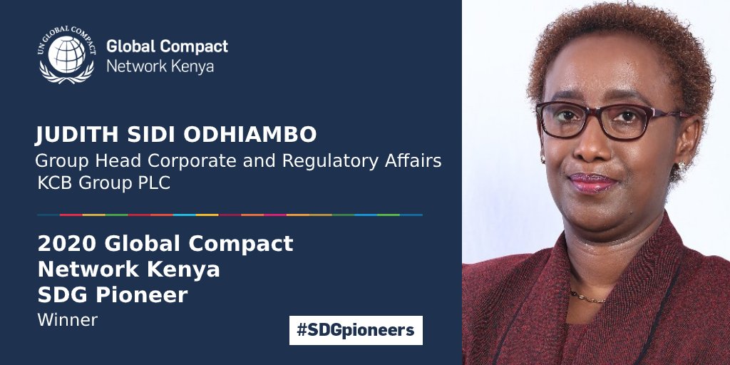 Global Compact Network Kenya recognizes Judith Sidi Odhiambo for championing the Sustainable Development Goals