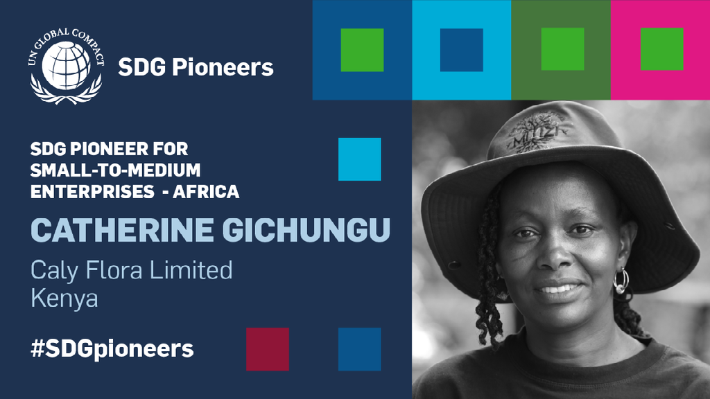 Carly Flora's Catherine Gichungu Honoured as 2023 UN Global Compact SDG Pioneer in New York